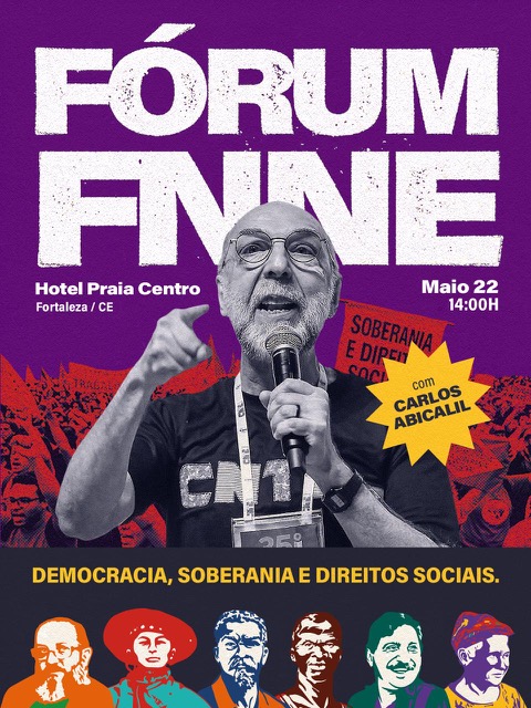 Fórum FNNE com Carlos Abicalli, 22 de maio, Hotel Praia Centro